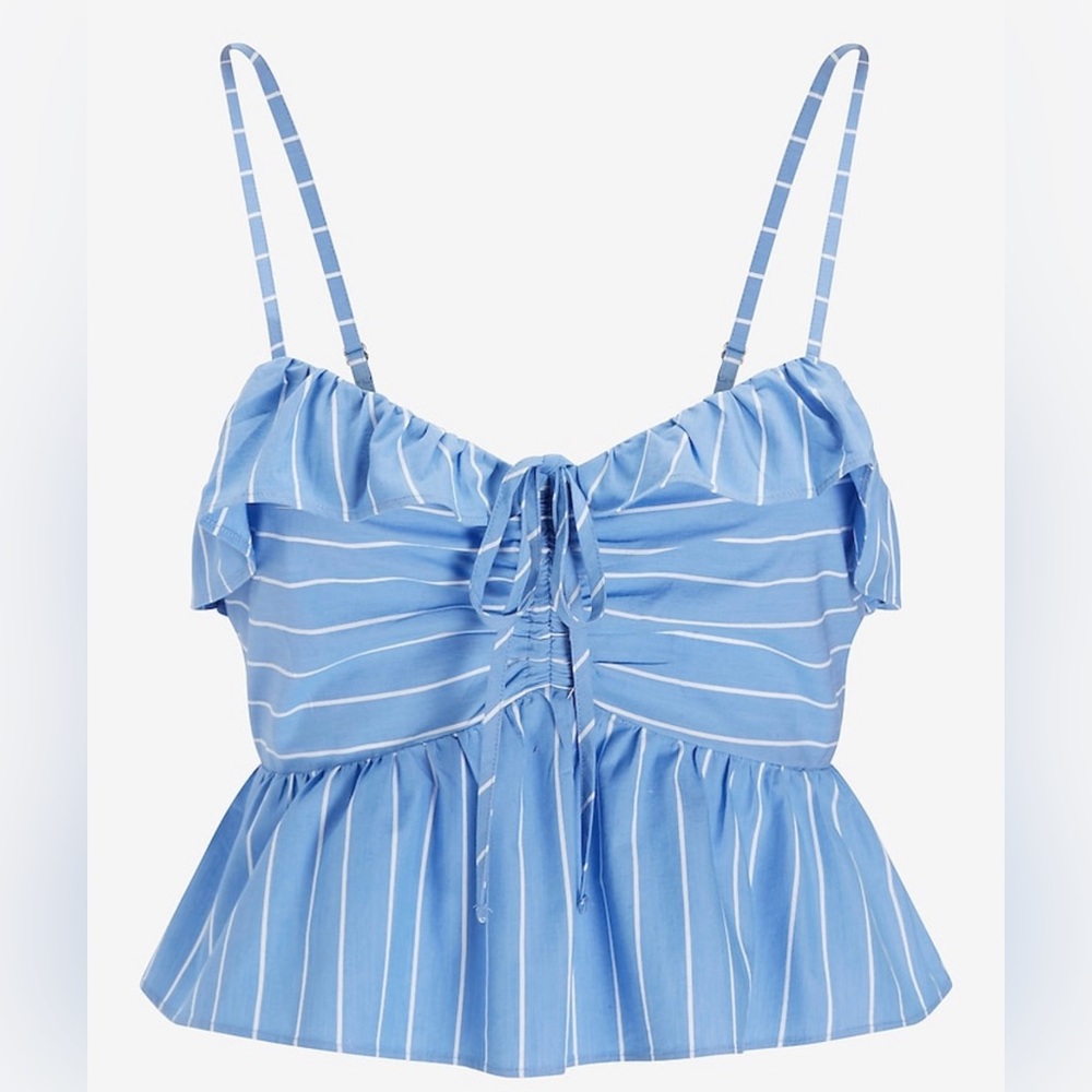 Striped Peplum Cami